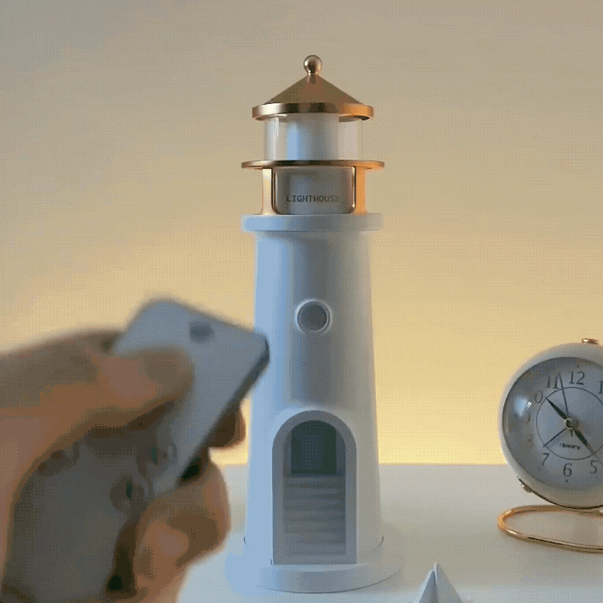 Lighthouse Lamp with Projector